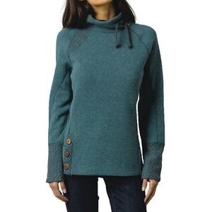 Prana Lucia Recycled Wool Sweater in Sweetwater Green
